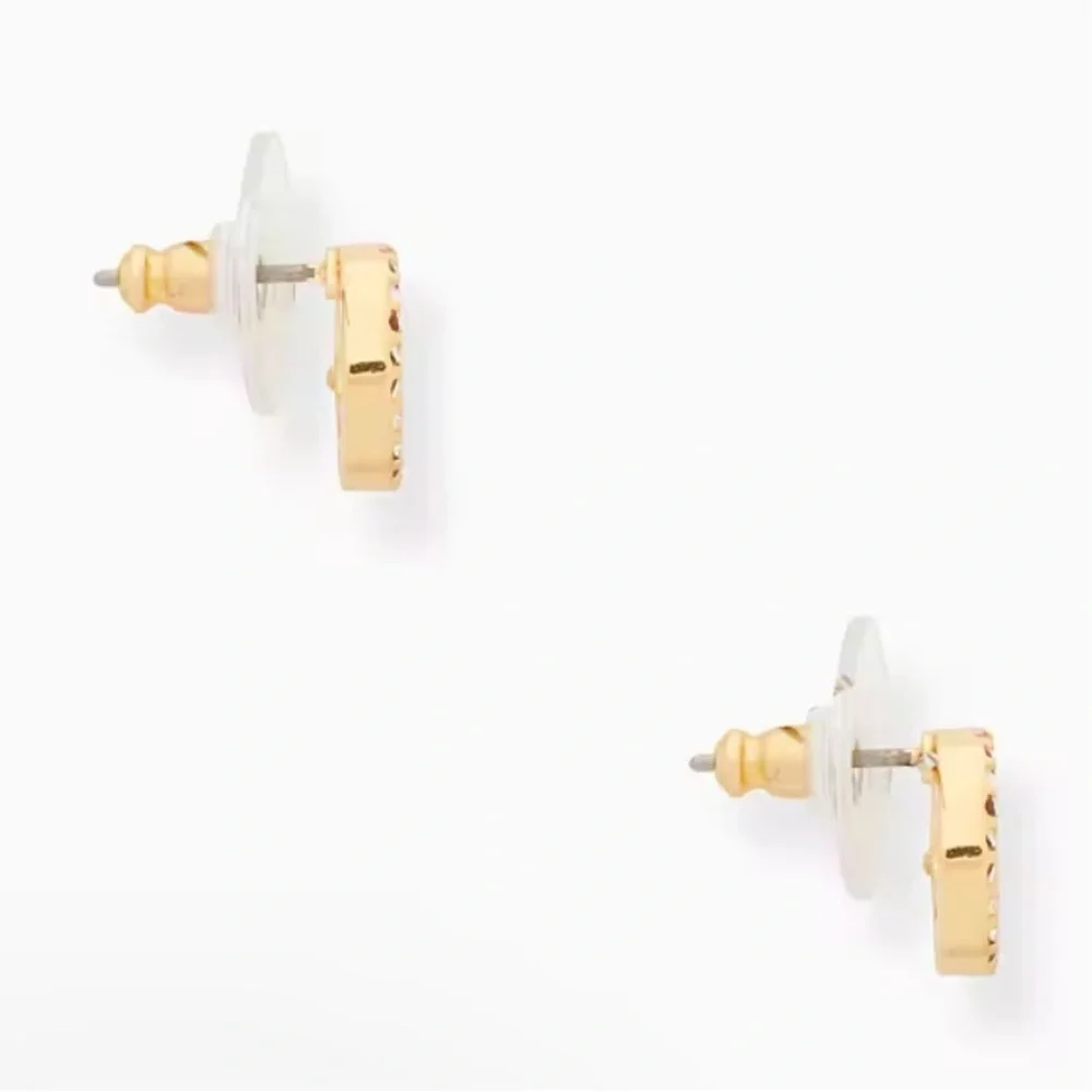 Kate Spade ♠️ New York - NEW - Spot The Spade Pave Halo Spade Studs Earrings